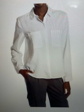 Cloth & Stone NWT White Button-Front Blouse